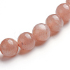 Natural Sunstone Stretch Bracelets BJEW-E373-6mm-13-2
