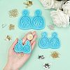 DIY Leaf Dangle Stud Earrings Silicone Molds DIY-OC0003-96-3