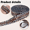 Polyester Leopard Printed Ribbons DIY-WH0632-86-3