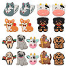 18Pcs 9 Styles Silicone Focal Beads SIL-CA0002-87-1
