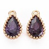 Brass Inlaid Cubic Zirconia Charms KK-S356-771C-1