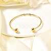 Fashion 304 Stainless Steel Cuff Bangles Torque Bangles BJEW-H473-01G-6