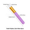 16Pcs 8 Styles Synthetic Fiber Nose Pore Deep Cleaning Brush AJEW-GF0003-02-2