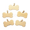 Ion Plating(IP) 304 Stainless Steel Pendants STAS-I140-07B-G-3