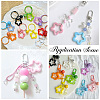 100Pcs Opaque Acrylic Pendants MACR-SP0001-92-7