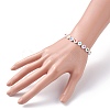 Heart Pattern Flat Round Acrylic Beads Stretch Bracelet for Kid BJEW-JB07215-3