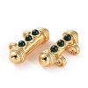 Brass Micro Pave Cubic Zirconia Pendants FIND-A012-01G-D-3