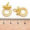 ABS Plastic Bead Alloy Pendants ENAM-M008-04G-02-3