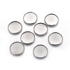 Tarnish Resistant 304 Stainless Steel Milled Edge Bezel Cups STAS-K099-01A-25mm-P-2