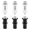 6 Sets 2 Style Universal Stainless Steel Toilet Seat Bolts Screws Set FIND-UN0001-99-1