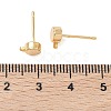 SHEGRACE Brass Stud Earring Findings XGR0105G-151G-3