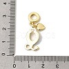Brass Enamel European Dangle Charms KK-A296-30G-3