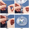 DIY Beaded Wine Glass Charm Tags Making Kit DIY-SC0018-78-4