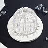 1Pc Plastic Pearl Mesh Headbands OHAR-GA0001-21-4