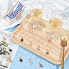 HOBBIESAY 6 Sets Alloy Enamel Wine Glass Charms AJEW-HY0001-49-4