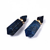 Faceted Natural Lapis Lazuli Pendants G-T131-15B-2