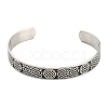 Non-Tarnish 304 Stainless Steel Open Cuff Bangles BJEW-P300-01P-2