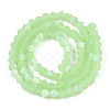 Imitation Jade Bicone Frosted Glass Bead Strands EGLA-A039-J4mm-MB01-2