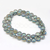 Electroplate Glass Beads Strands X-EGLA-Q063-04-3