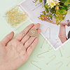 70Pcs Brass Earring Hooks KK-DC0001-14-3