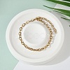 PVD Vacuum Plating 304 Stainless Steel Cable Chain Bracelet for Men Women BJEW-E031-05C-G-1