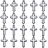 20Pcs 2 Styles Opaque Acrylic Pendants MACR-SP0001-10-1