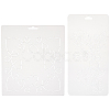 2Sheets 2 Styles Plastic Drawing Painting Stencils Templates DIY-CA0001-86-1