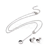 Feng Shui 304 Stainless Steel Jewelry Sets SJEW-H144-08P-1