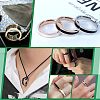 12Pcs Stainless Steel Grooved Finger Ring Settings STAS-UN0038-94C-7