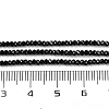 Natural Black Spinel Beads Strands G-P553-F08-01-3