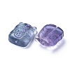 Carved Natural Fluorite Beads G-J387-33-2