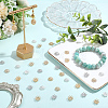 240Pcs 4 Colors Brass Fancy Bead Caps KK-PA0001-27-4