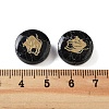 Dyed Black Synthetic Turquoise Beads G-F775-B10-3