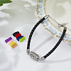 1Pc 304 Stainless Steel Perfume Diffuser Column Link Bracelets BJEW-FG0001-08A-4
