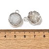 Natural Druzy Quartz Charms G-P396-07S-03-3