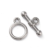 Non-Tarnish 304 Stainless Steel Ring Toggle Clasps STAS-A092-09G-P-1