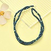PVD Vacuum Plating Electroplate Non-magnetic Synthetic Hematite Beads Strands G-YW0001-48F-2