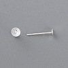 304 Stainless Steel Stud Earring Findings STAS-H436-24S-4mm-2