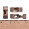 Tibetan Style Snap Lock Clasps TIBE-LF11313Y-R-LF-3