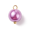 Glass Pearl Pendants PALLOY-JF01880-02-2