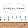 Handmade Brass Glass Beaded Chains GL-CBA1C06-05G-3