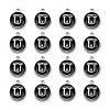 Platinum Plated Alloy Charms ENAM-S118-02U-P-2