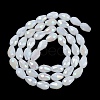 Opaque Solid Color Electroplate Glass Beads Strands EGLA-N013-J4mm-B03-2