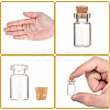 Glass Wishing Bottle Bead Containers CON-Q014-4