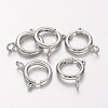 Brass Spring Ring Clasps KK-H419-N-1