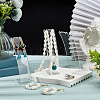 Transparent Acrylic Necklace Display Stands NDIS-WH0006-10-6