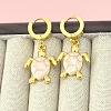 201 Stainless Steel Enamel Hoop Earrings FS-WG6C184-05-1