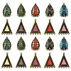 40Pcs 10 Styles Alloy Enamel Chandelier Component Links FIND-CJ0001-81-8