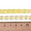 Transparent Crackle Glass Beads Strands GLAA-Q108-04A-12-4