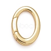 Rack Plating Brass Spring Gate Rings KK-M229-47G-2